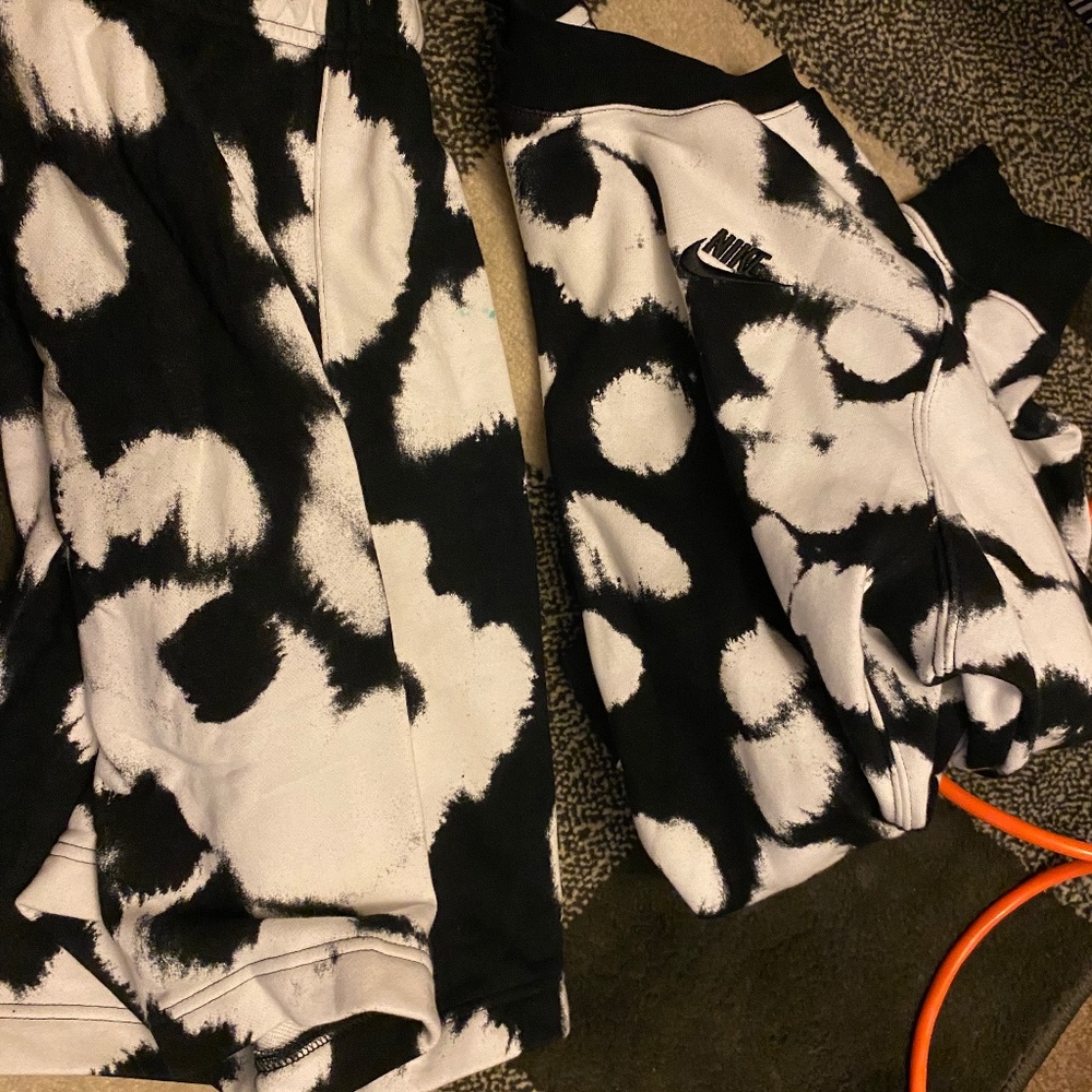 Nike matching shorts and sweatshirt
